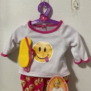 My Life Smiley Face 18” Doll PJ’s Outfit Pink fits American Girl Our Generation